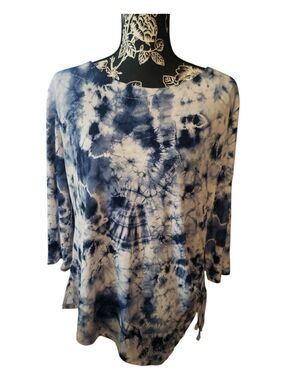 N TOUCH Asymmetrical Shirred Knit Top